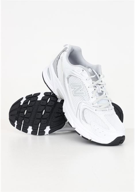 White and silver 530 sneakers for men and women NEW BALANCE | MR530EMA.